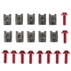thumbnail image 4 of Kit de pernos de cuerpo de carenado de motocicleta de 10 piezas, tuerca de clip de sujetador de velocidad de tornillo de carenado Keenso M5rojo) Khall Tendencias, 4 of 6