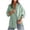 Green, variant on Vivianyo HD Women's Vertical Stripe Oversized Button Down Summer Blouse, Womens Pluse Size Casual Collar Long Sleeve Work Blouse with Chest Pocket, Women's Green, Sizes S-5XL