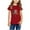 Red, variant on piuwrlz Short T-Shirts for Girls Short Tops Sleeve Printed Round Neck Tops Shirt Undershirts Black Size 3 Years