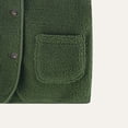 thumbnail image 5 of BLVB Boys Girls Fuzzy Fleece Vest Sherpa Warm Winter Sleeveless Button down Kids Jackets Coats with Pockets(Army Green,10-11 Years), 5 of 5
