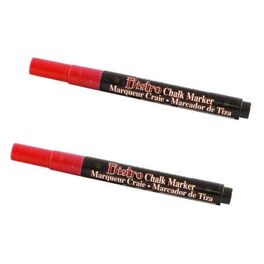 Marvy Uchida Fine Point Chalk Markers, Red, 2/Pack