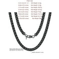 thumbnail image 7 of ChainsProMax Stainless Steel Black Flat Link Chain Necklace for Men 14inch 8mm Hip Hop Jewelry, 7 of 7