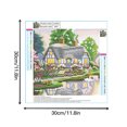thumbnail image 2 of Kits de pintura de diamantes 5D para casa pequeña, bordado, punto de cruz, manualidades, decoración de pared con diamantes completos, tipo 3 Inevent HA5489-03B, 2 of 6