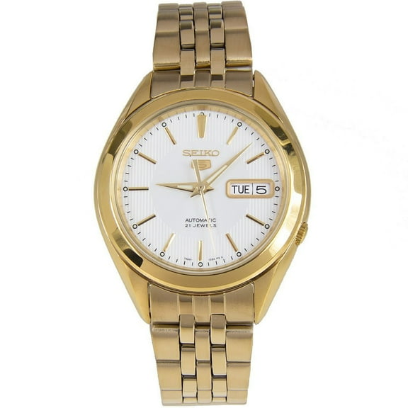 Seiko Men's 5 Automatic SNKL26K Gold Stainless-Steel Automatic Dress Watch