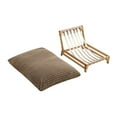 thumbnail image 4 of Accent Armless Lazy Sofa, Casual Single Sofa, Corduroy Fabric, For Living Room And Bedroom, 4 of 14