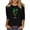 Black T Shirts for Women, variant on Yxbdin Womens St Patricks Day T Shirts 3/4 Sleeve Hat Wine Glass Graphic Tees Holiday Crew Neck Shirt Irish Shamrock Tops Black L