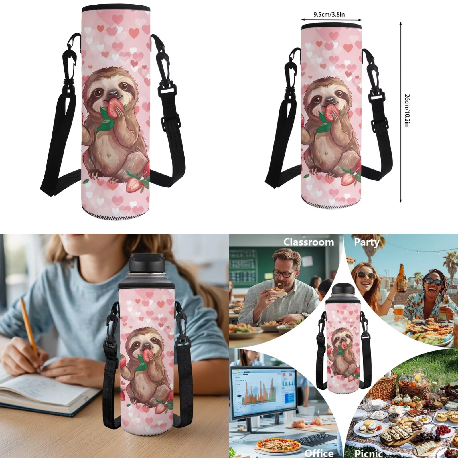 Pzuqiu Flag Wolf School Backpack for Boys 4 pcs Students Book Bag Schoolbags Preschool Back Packs with Lunch Box Pencil Case Water Bottle Holder for Boys Back to School