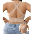 thumbnail image 2 of Women's Racerback Sports Bra, Comfortable No Underwire Support Brassiere, Full Cup Push up Breathable Bra, 2 of 3