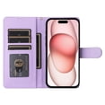 thumbnail image 4 of JTCASES Compatible with iPhone 15 Plus 6.7 inch Case Wallet Flip Folio Case [Kickstand] with RFID Blocking Card Holders [Shockproof] and Wrist Strap Phone Cover for Men Women Girls, Purple, 4 of 8
