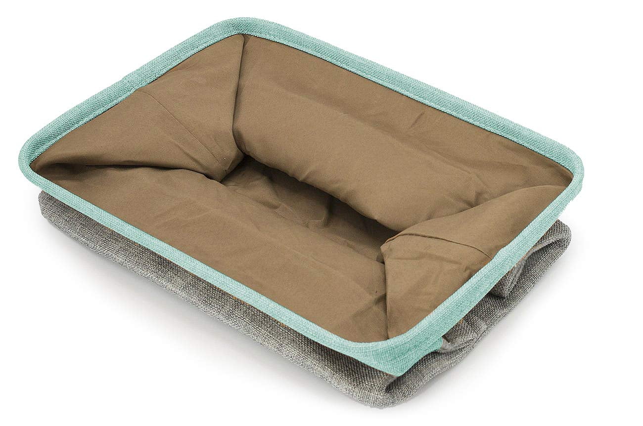 Sorbus Twill Fabric Storage Basket with Handles, 1 Pack, Teal