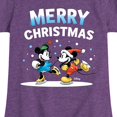thumbnail image 3 of Disney - Merry Christmas - Toddler & Youth Girls Short Sleeve Graphic T-Shirt, 3 of 5