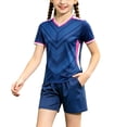 thumbnail image 4 of Letdown Outfit Sets for Boys Kids Sports Short Sleeve Training With Football Theme Breathable Athletic Youth Team Practice Party Photography Clothes Daily Comfort Wear Summer Outfits for Kids, 4 of 8