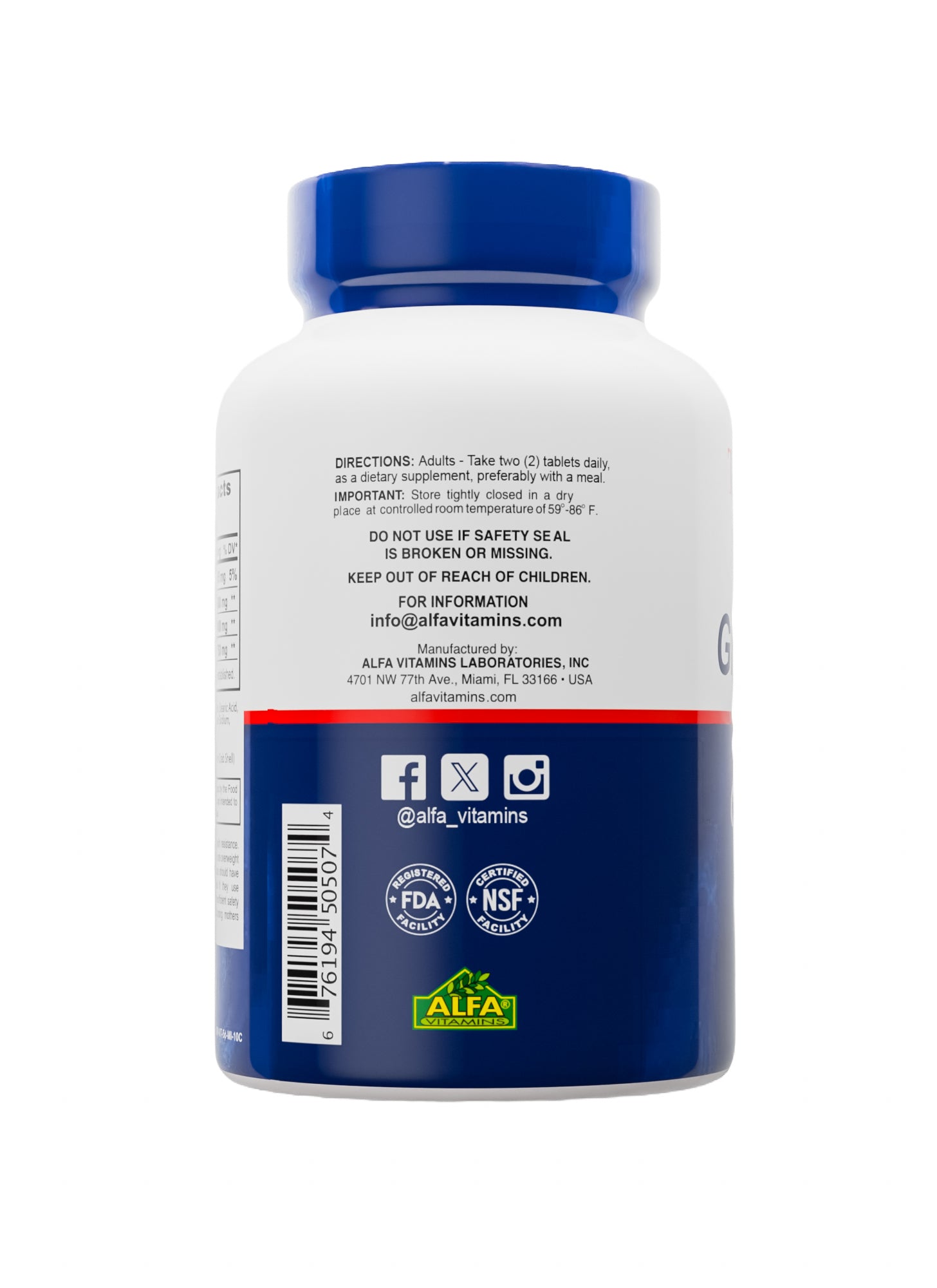 (12 pack) Triple Alflexil Glucosamine Chondroitin & MSM 60 Tablets