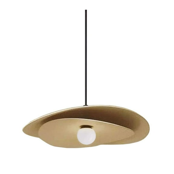 Dainolite 12W Pendant, AGB, WH Opal Glass