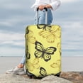 thumbnail image 7 of Susaid Golden Glitter Butterflies Print Elastic Washable Suitcase Cover with Hidden Zipper, Fits 18-32 Inch Luggage for Protection During Travel-Medium, 7 of 7