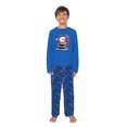 thumbnail image 4 of Snowman Hockey Matching Family Christmas Pajamas With Pet Sizes, Winter Hockey Holiday Pjs For Adults Kids And Dog, Blue, 4 of 7