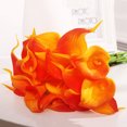 thumbnail image 1 of 20 piezas de flores de lirio de cala artificiales realistas para bricolaje, ramo de boda, centros de mesa, decoración del hogar brillar Electrónica, 1 of 5