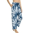 thumbnail image 2 of Kll Womens Blue Shells Print Pajama Pants Soft Pajama Bottoms For Women Cozy Lounge Pants, 2 of 9