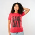 thumbnail image 5 of Game Day Block Distressed - Women's Short Sleeve Graphic T-Shirt, 5 of 10