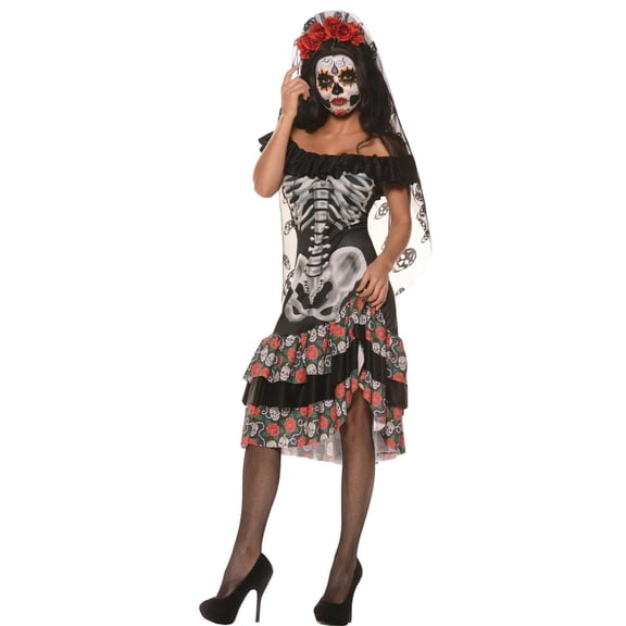 Underwraps Womens Queen of the Dead Dress Costume - Size Large