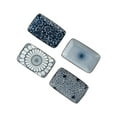 thumbnail image 4 of Juego de 4 platos de sushi para servir, platos japoneses de fácil limpieza, modernos y rectangulares para charcutería, aperitivos, fiestas y bodas., 4 of 9