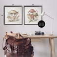 thumbnail image 3 of Stupell Industries Pastel Blooming Mushrooms Cottage Painting Black Framed Art Print Wall Art, 24 x 24, Set of 2, 3 of 8