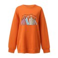 thumbnail image 4 of SONXAHE Women's Letter Print Crew Neck Sweatshirt Oversized Relaxed Sweatshirts Book Lover Fall Pullover Tops, 4 of 4