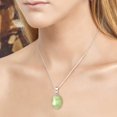 thumbnail image 4 of Natural Prehnite Pendant 925 Sterling Silver Handmade Jewelry, 4 of 8