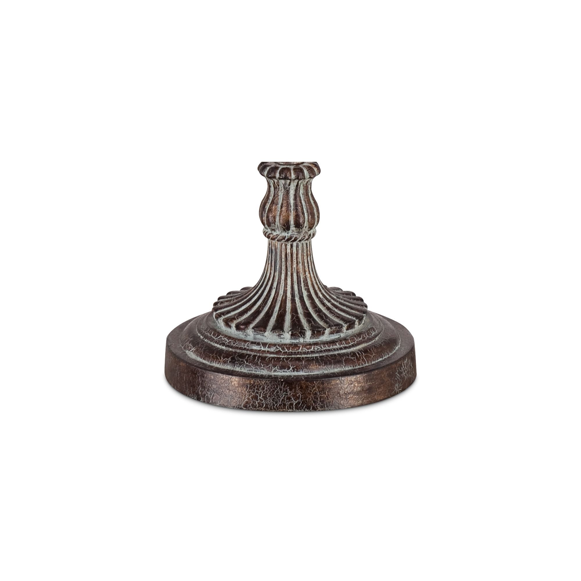 Regency Hill Bentley Traditional Buffet Table Lamp 31 1/2" Tall Weathered Brown Linen Fabric Drum Shade for Bedroom Living Room Bedside Nightstand