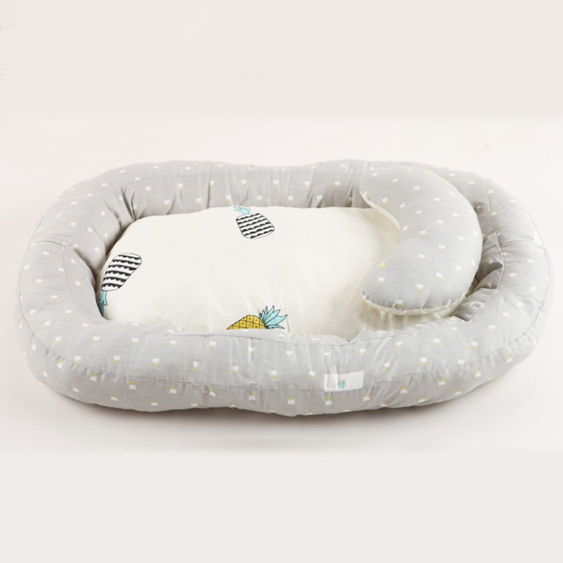 baby bassinet for bed portable baby lounger for newborn crib breathable and sleep nest with pillow