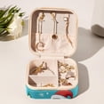 thumbnail image 6 of Christmas Sleigh Travel Portable Square Jewelry Box for Rings Earrings Necklaces Bracelets Girls Women Display Case Holder Organizer Stand Storage Box, 6 of 6
