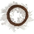 thumbnail image 3 of Kurt Adler 24-Inch Un-Lit Decorated White Rattan Wreath, 3 of 4