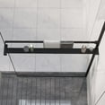 thumbnail image 4 of vidaXL Shower Shelf for Walk-in Shower Wall Black 35.4" Aluminum, 4 of 42