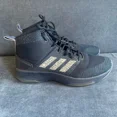 thumbnail image 1 of Men’s Ad-id-as Cloudfoam Hightop Lace Up Blue and White Sneakers Size 8.5, 1 of 6