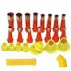 thumbnail image 1 of Kit de herramientas para calafatear de acero inoxidable | Juego de 15 boquillas de goma para baño y cocina | Boquilla en forma de V para una aplicación suave de masilla y sellador, 1 of 6