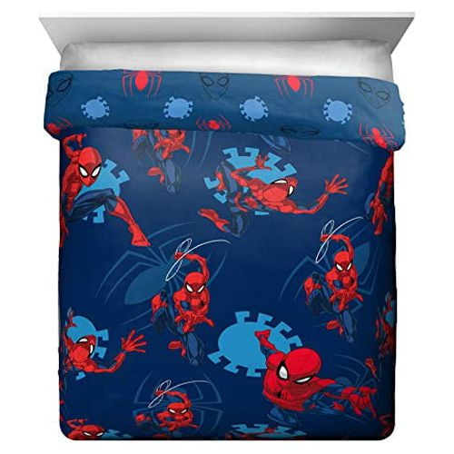 Marvel Spider Man Superhero Comforter Sheet 5 Piece Queen Bed Set Kid s Bedding Walmart