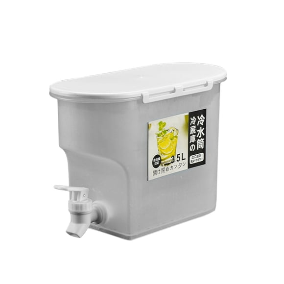 Grifo de Agua Potable 3.5L Frigorífico Hervidor de Agua Fría con Grifo Resistente Al Calor, Cubo de Agua Fría para Bebidas de Frutas, Cubo de Hielo