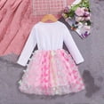 thumbnail image 5 of ATOGUTA Girl's Tulle Dress Tutu Party Birthday Poster Formal Fancy Flower Princess Dresses Size 3T-10, Pink, 5 of 6