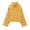 Yellow, variant on CHGBMOK Women's Plus Size Polka Dot Cropped Jacket Stand Collar Button Down Long Sleeve Loose Outerwear Lightweight Casual Drawstring Hem Short Windbreaker Coat