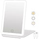 thumbnail image 1 of Rechargeable Travel Makeup Vanity Mirror, 3 Color Lighting, Dimmable Touch Screen, Tabletop LED Cosmetic Mirror with Lights, 1 of 5