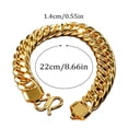 thumbnail image 3 of Rvusndi Bracelets for Women Adult Gold Bracelets Flat Sideways Bracelet Jewelry with Exquisite Style Birthday Gifts, 3 of 6