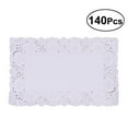 thumbnail image 1 of Miangastore 140Pcs Desk Decorative Paper Rectangular Paper Doilies for Home Use and Coffee Shop Use, 1 of 8