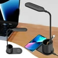thumbnail image 2 of Qwtwty Desk Pen Storage LED Smart Desk Lamp, 15W Wireless Charging, with Pen Holder, Student Eye Protection Study Lamp, Suitable for Office, Bedroom, Dorm, 2 of 7