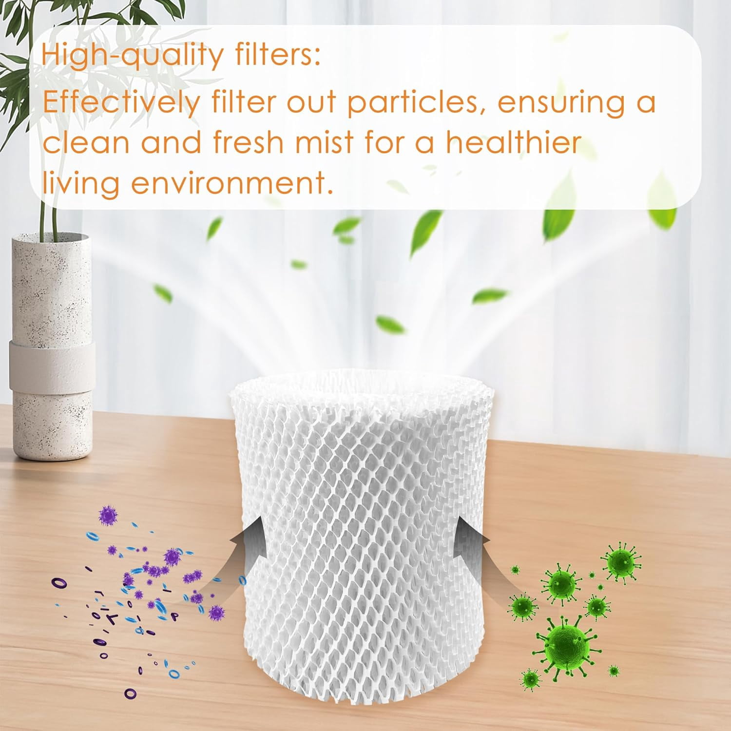 4 Pack Large Room Humidifier Filters  Wick Compatible with Canopy Plus ONLY 5.5L Efficient Water Softening