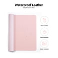 thumbnail image 4 of Protector de escritorio Ysagi de piel impermeable, rosa claro, 80 x 40 cm, 4 of 9