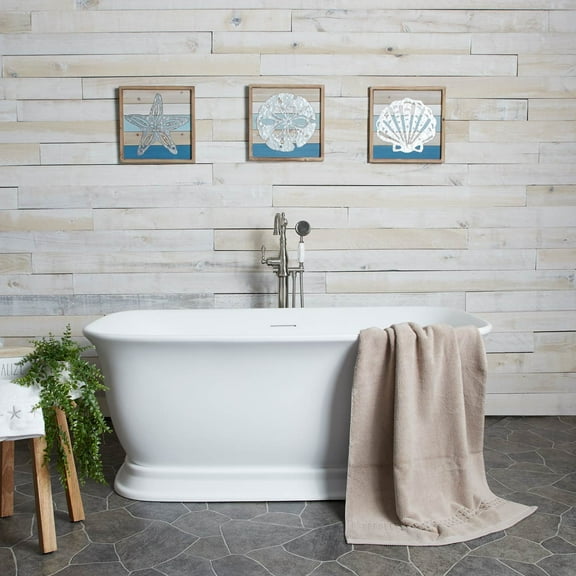 Royal 59 Inch Matte White Acrylic Double Ended Freestanding Tub