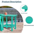 thumbnail image 4 of Wubio 19'' Adirondack Side Table, Rectangular HDPE End Table, Weather Resistant and Easy Maintenance, Aruba, 4 of 8