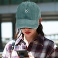 thumbnail image 5 of HongHeng Vintage Washed Distressed Baseball Cap Adjustable Cotton Dad Hat for Women Men, 5 of 9