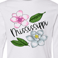 thumbnail image 4 of Inktastic Mississippi Magnolia Flowers and Leaves Long Sleeve Youth T-Shirt, 4 of 5