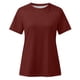 thumbnail image 4 of Puntoco 2024, tops a la moda de verano para mujer, jersey de manga corta sólido corto con cuello redondo, tops de encaje, blusa, 4 of 5